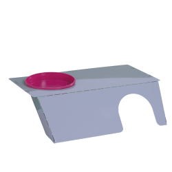 Descubre Plancher en métal 80cm + mangeoire pour lapins en la sección Accesorios para roedores