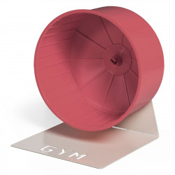 Descubre Grande roue hamster avec support gym en la sección Accesorios para roedores